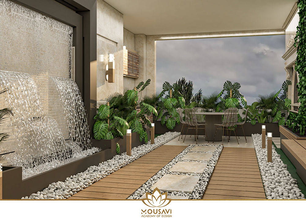 طراحی تراس مدرن